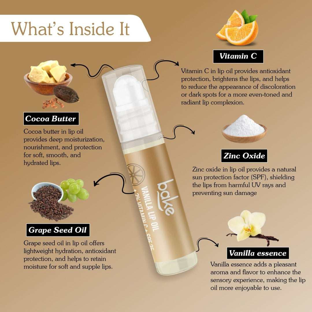 2% Vitamin C Vanilla Lip Oil SPF 25 PA+++ - Suspire