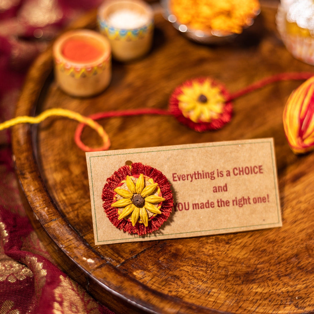 Scrapshala Akkad-Bakkad Grow Rakhi Box | Plantable Rakhis & Wooden Planter
