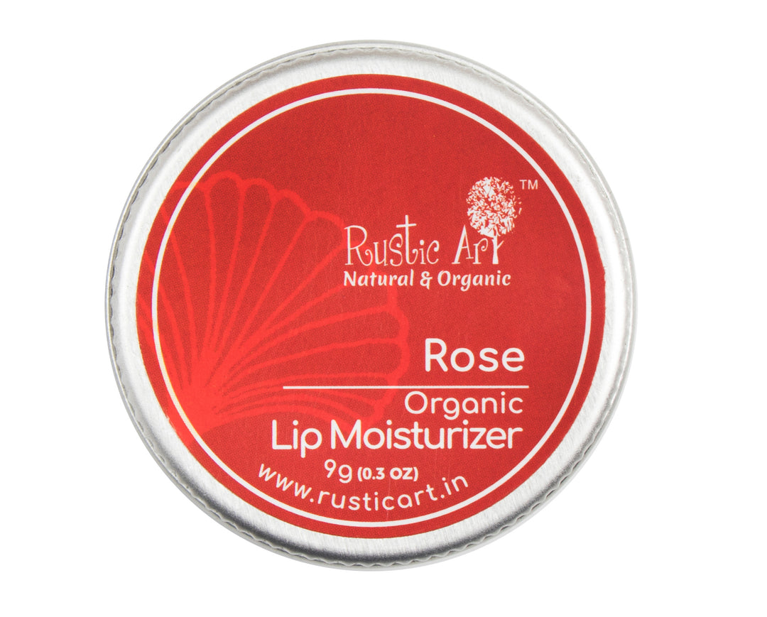 Rustic Art Rose Organic Lip Moisturizer (9gm) (pack of 2)