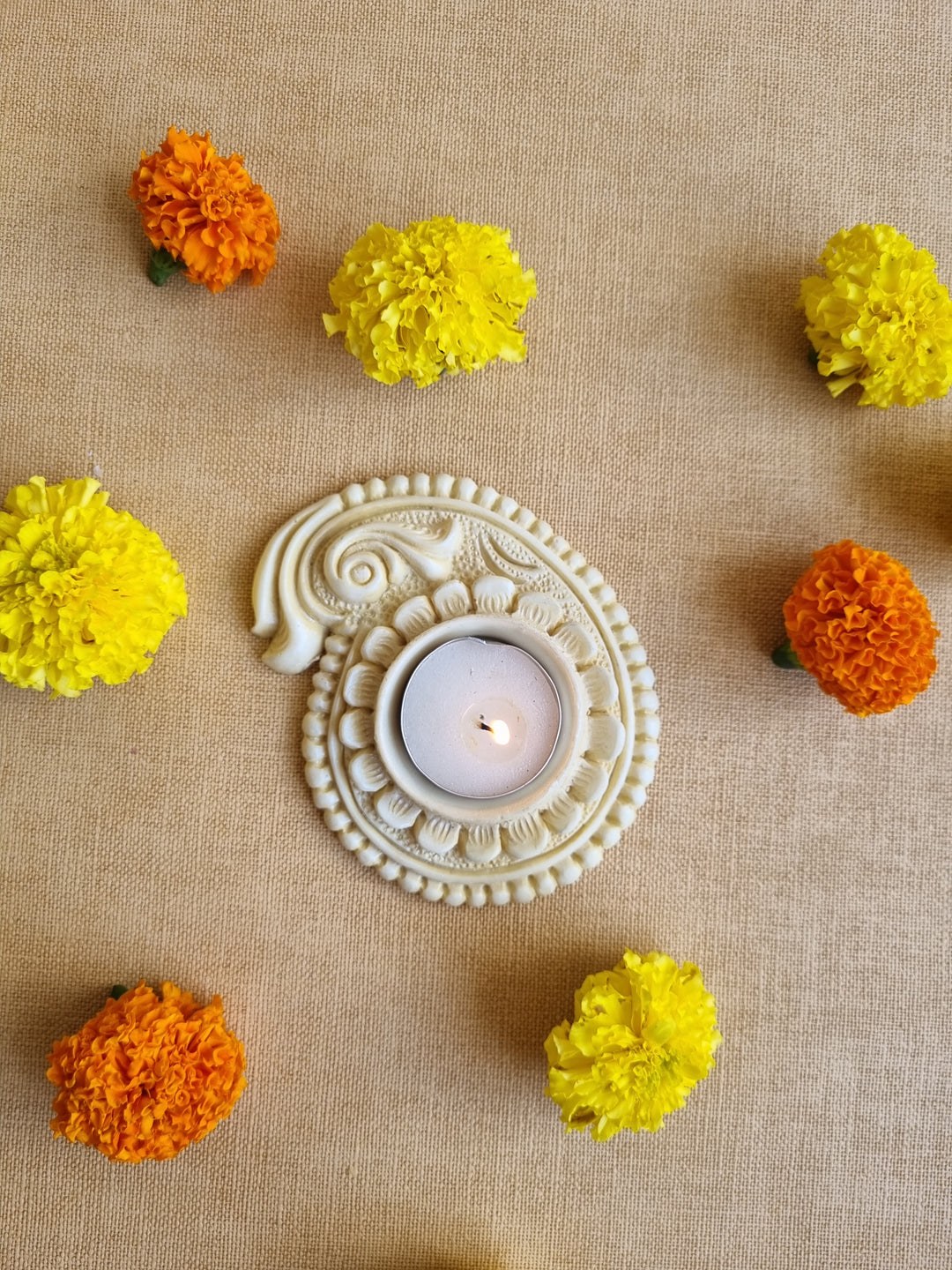 THE ASF SHOP Peachy Ambi Tealight Stand