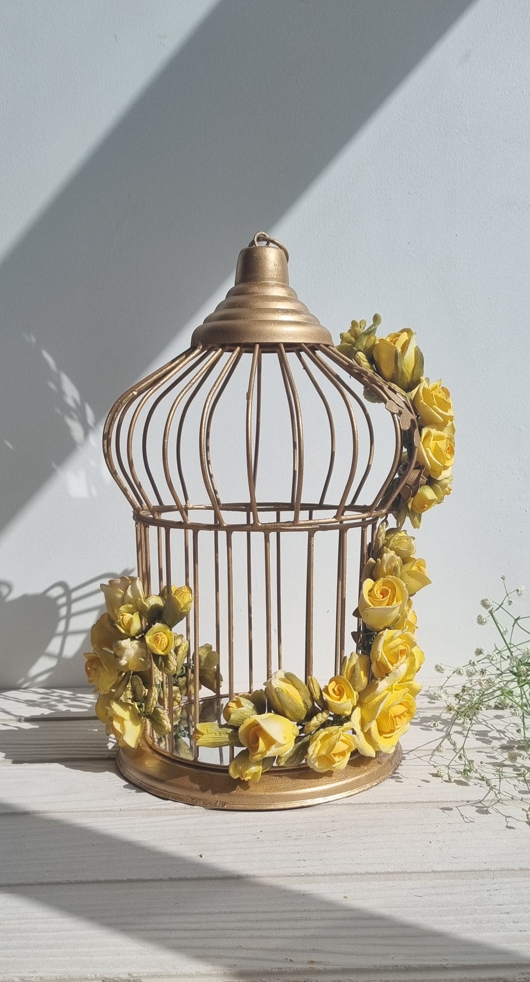 THE ASF SHOP Metallic Gold Bird Cage