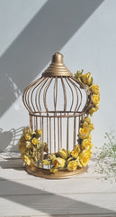 THE ASF SHOP Metallic Gold Bird Cage