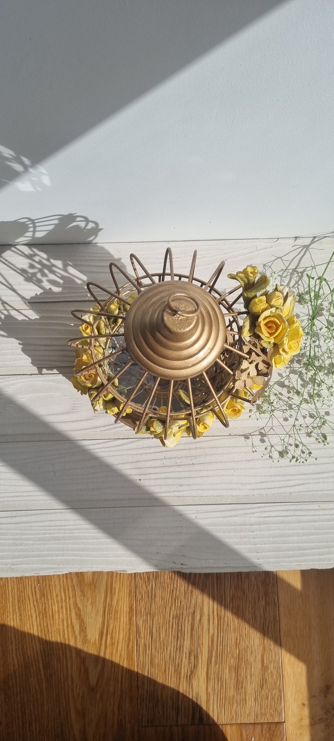 THE ASF SHOP Metallic Gold Bird Cage