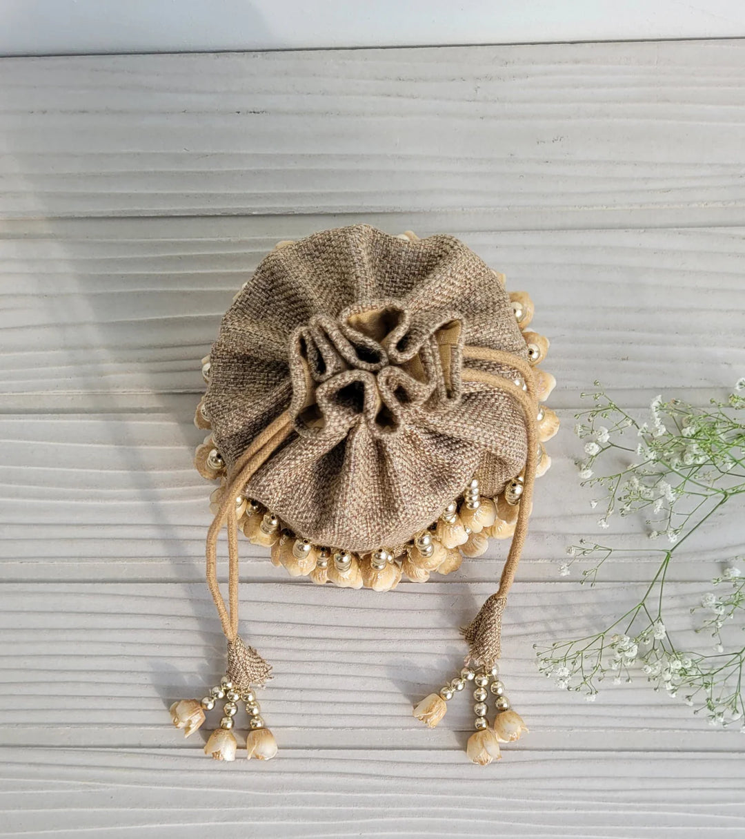 THE ASF SHOP Cocoa Gold Potli