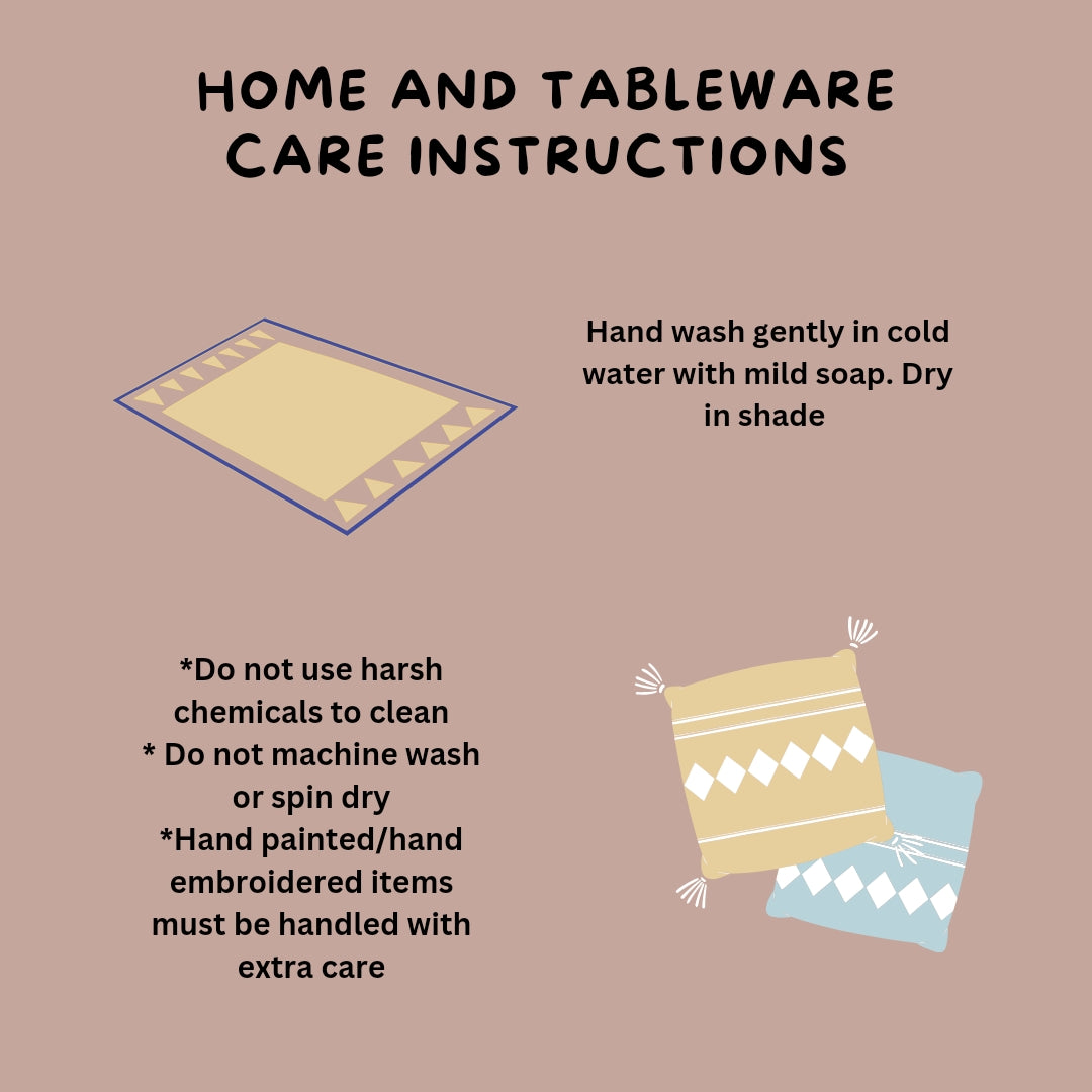 Embroidered "Pomogranate and Sunbird "Cushion Cover