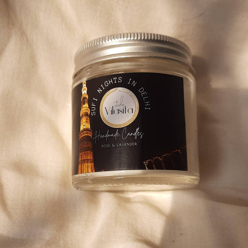 Studio Vilasita Sufi nights in Delhi soy wax  rose - lavender aromatherapy candle