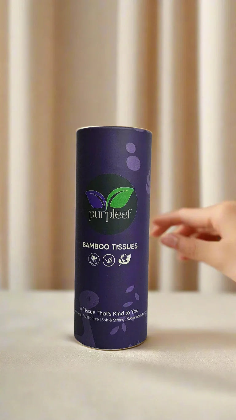 Purpleef Bamboo Facial Tissues | TrueFiber