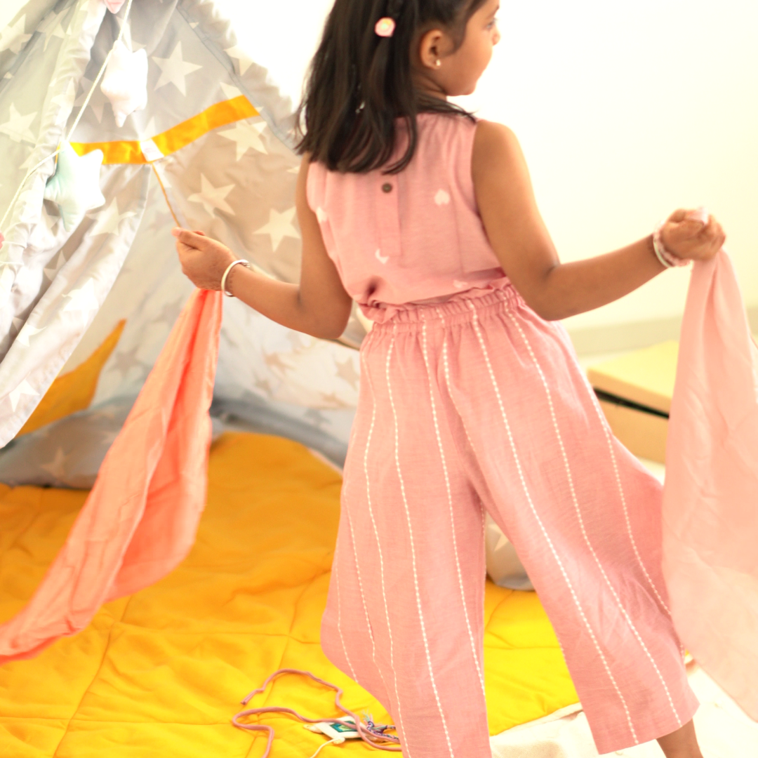 Coord Set for girls - Cotton Partywear - Bloom Twin Set