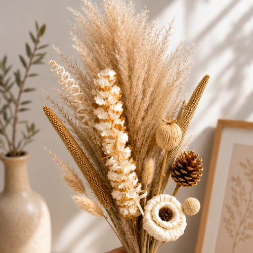 Douceur d’Ivoire – Neutral Pampas Arrangement