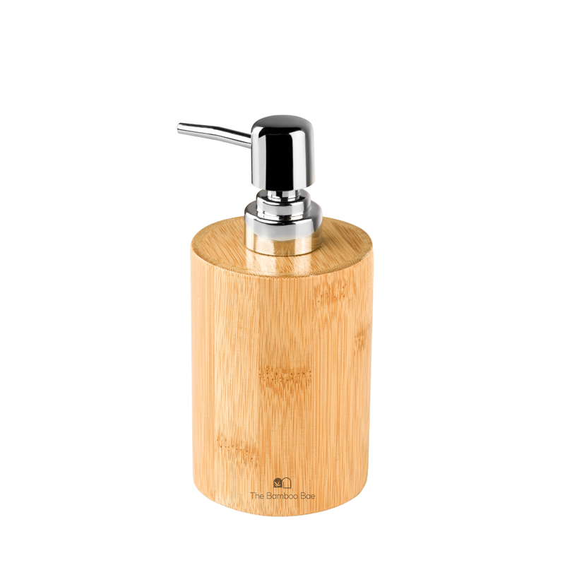 Bamboo Soap Dispenser | Natural Liquid Dispenser for Lotion Sanitizer Shower Gel