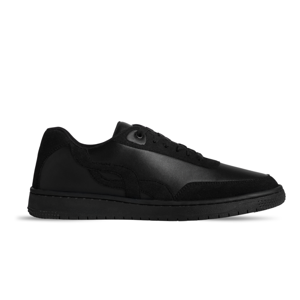 Bridge Black Lace-Up Sneakers