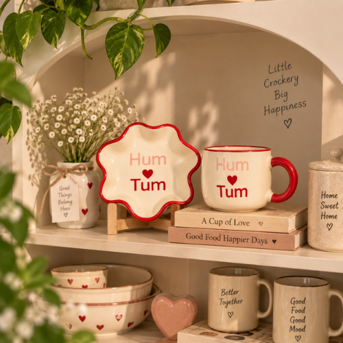 Liebe Duo – Hum Tum Ceramic Mug & Coaster Set