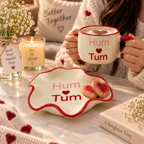 Liebe Duo – Hum Tum Ceramic Mug & Coaster Set