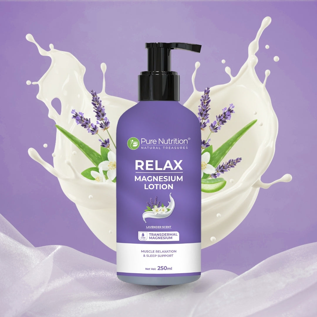 Relax Magnesium Lotion  Lavender Scent | Muscle Relaxation & Sleep Support