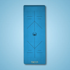 Kosha Yoga Teal PUre Align Yoga Mat