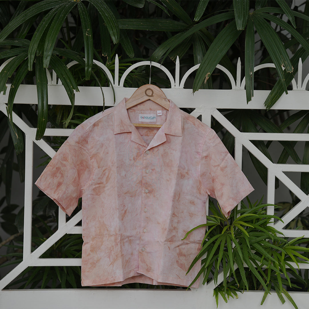 BabbleTym Relaxed fit Hemp Shirt- Natural Dye
