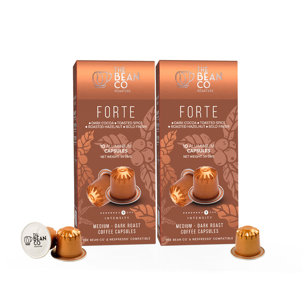 The Bean Co Roasters Forte Aluminium Coffee Capsules | Combo Pack