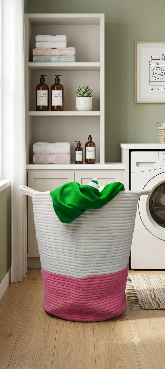 ONEARTH Cotton Cove Laundry Basket/Organizer