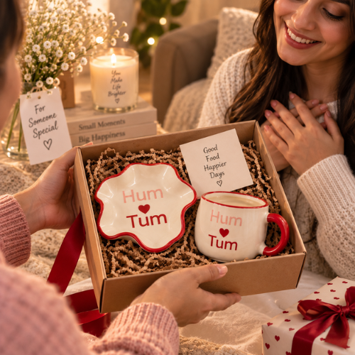 Liebe Duo – Hum Tum Ceramic Mug & Coaster Set