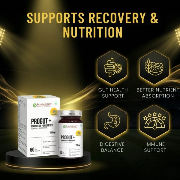 PROGUT+ Probiotics 60 Billion CFU + Prebiotic Gut & Immune Health
