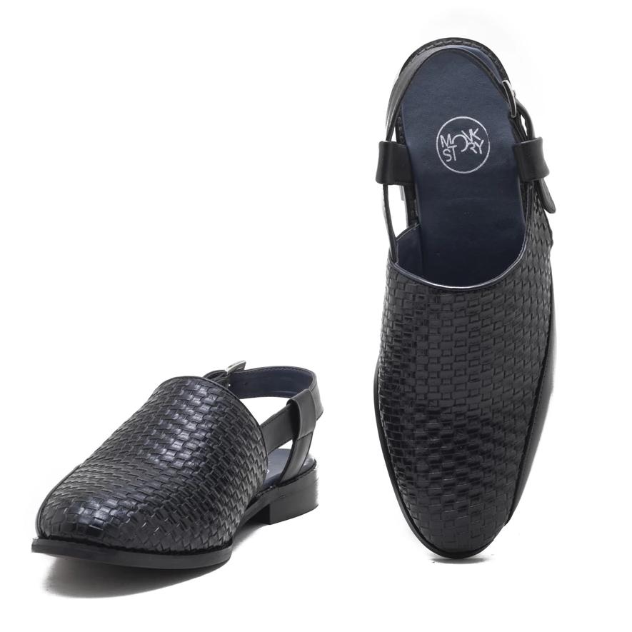 Monkstory Avola Braided Sandals - Black