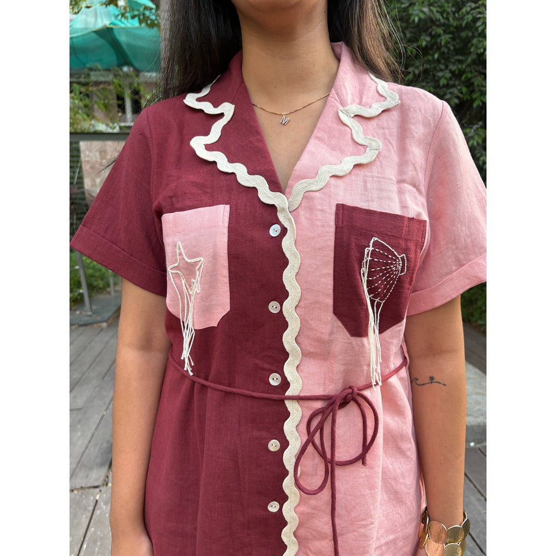 Rose Duet Shirt Dress