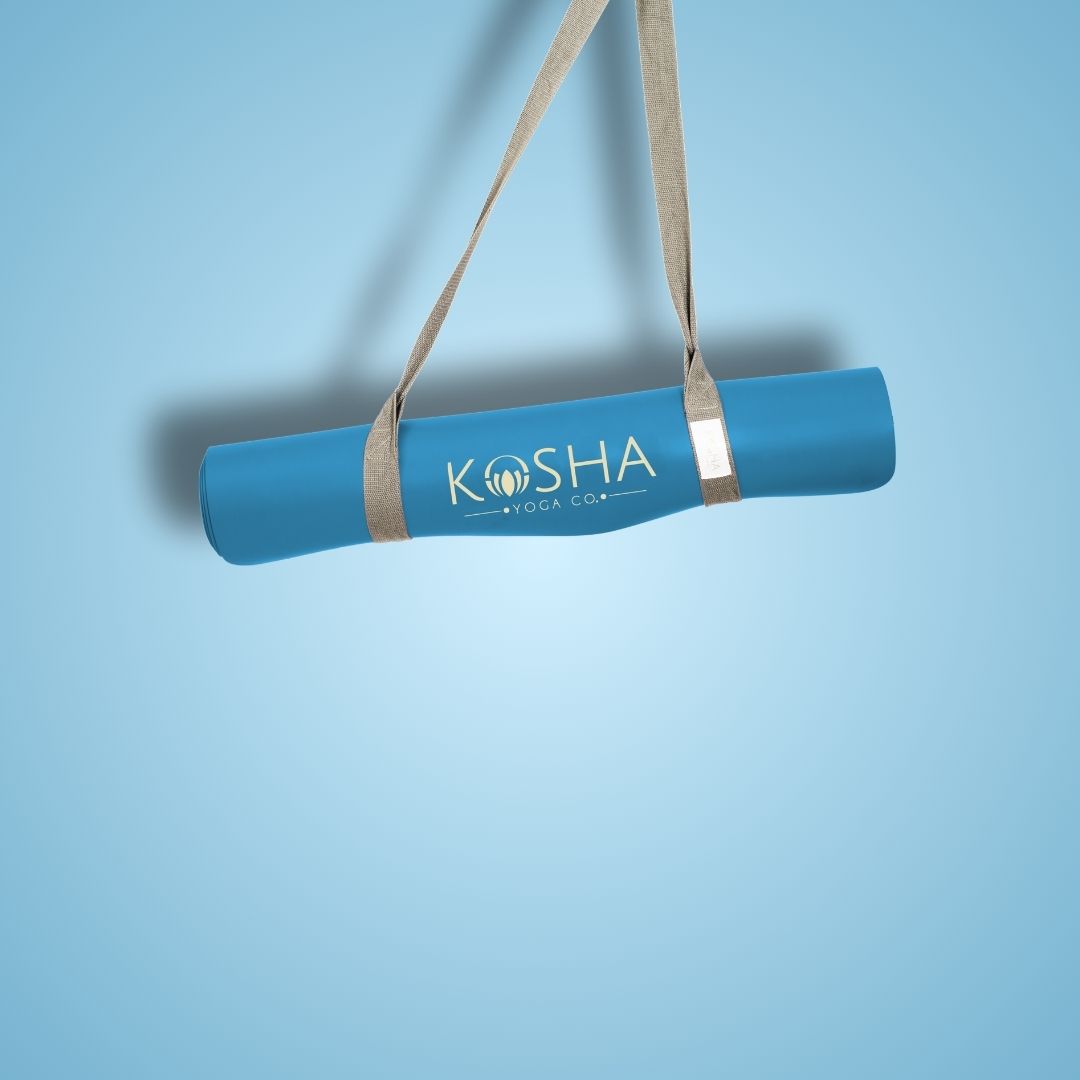 Kosha Yoga Teal PUre Align Yoga Mat