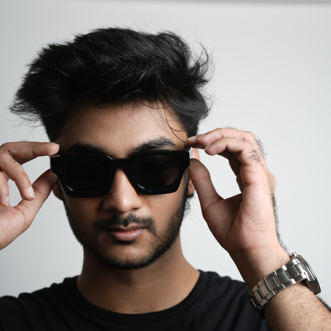 Monkstory MonkStory Runway Acetate Unisex Sunglasses - Full Black