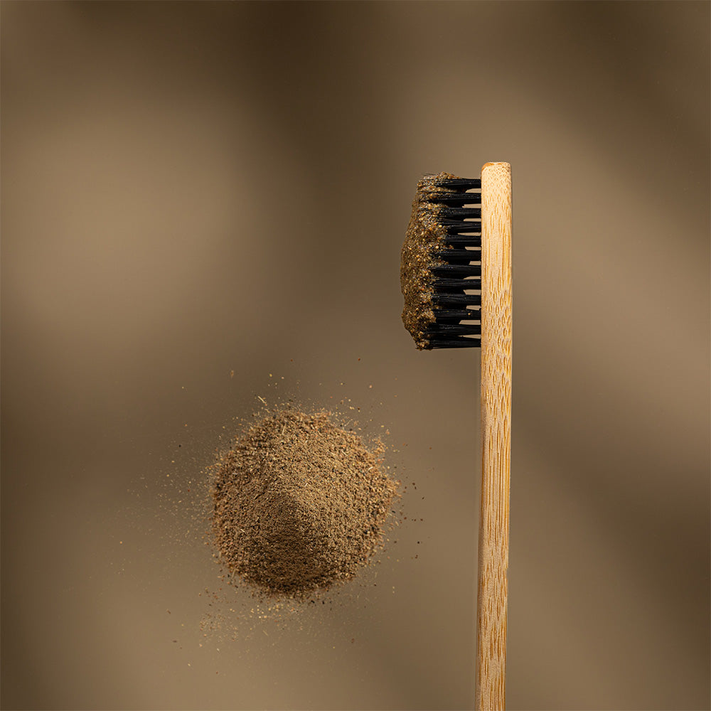 Saka Organics - CharcElixir | Handmade Charcoal and Mint Toothpowder | Natural Oral Care (50gms)