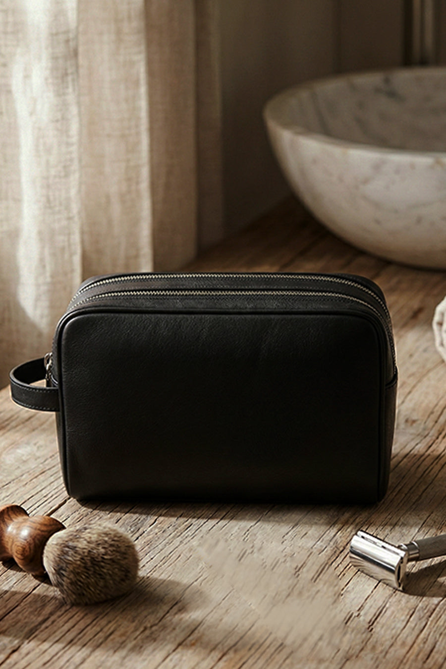 The Vegan Leather Travel Toiletry Pouch