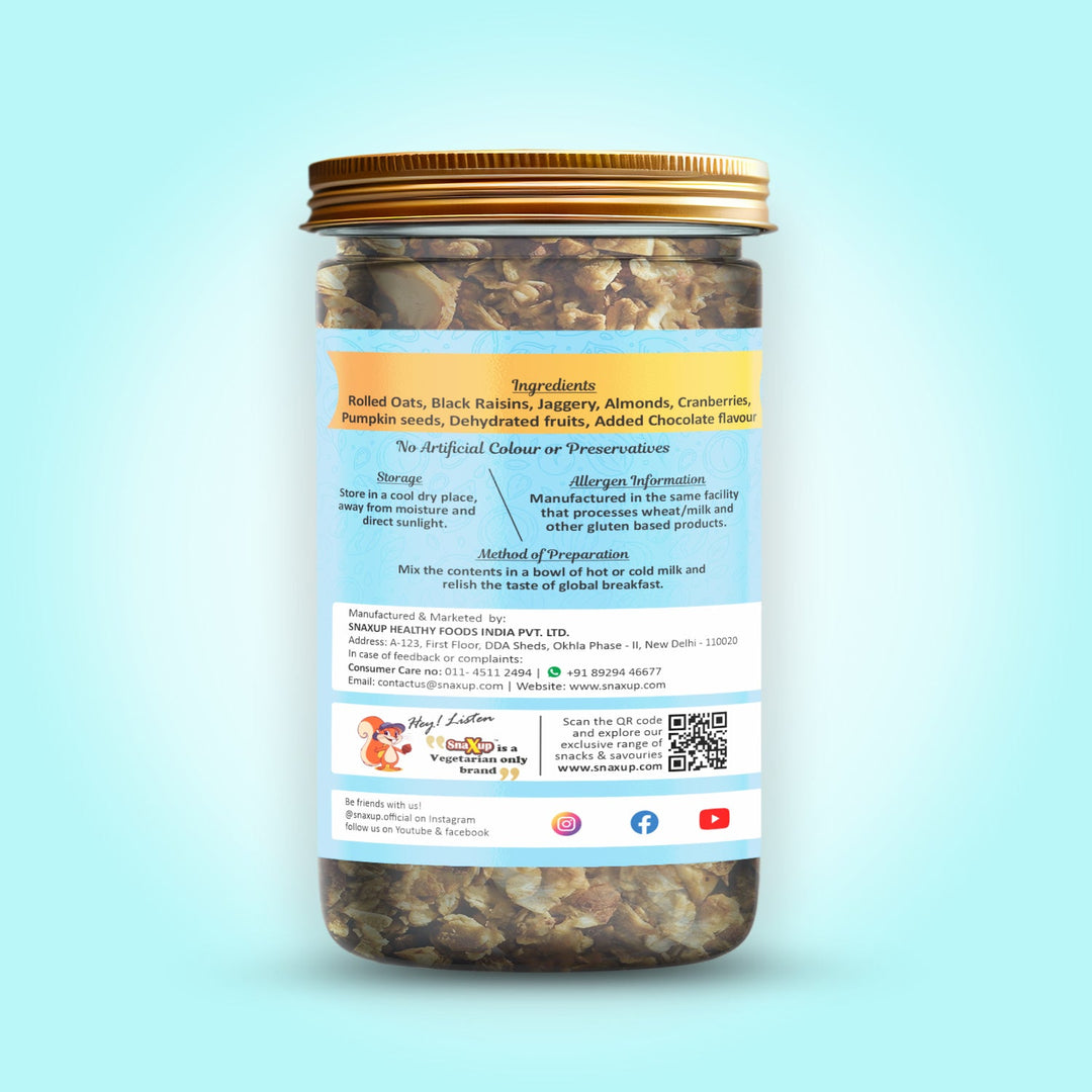 Granola Chocolate Flavour With Rolled Oats 500 g