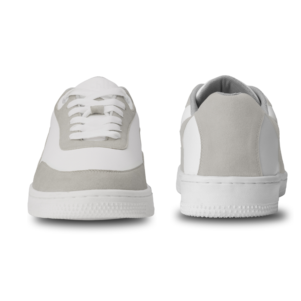 Bridge White Lace-Up Sneakers