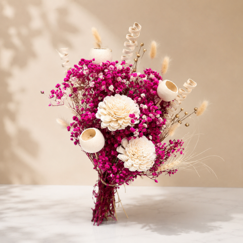 Symphonie Rosee – Blush Dried Flower Bunch