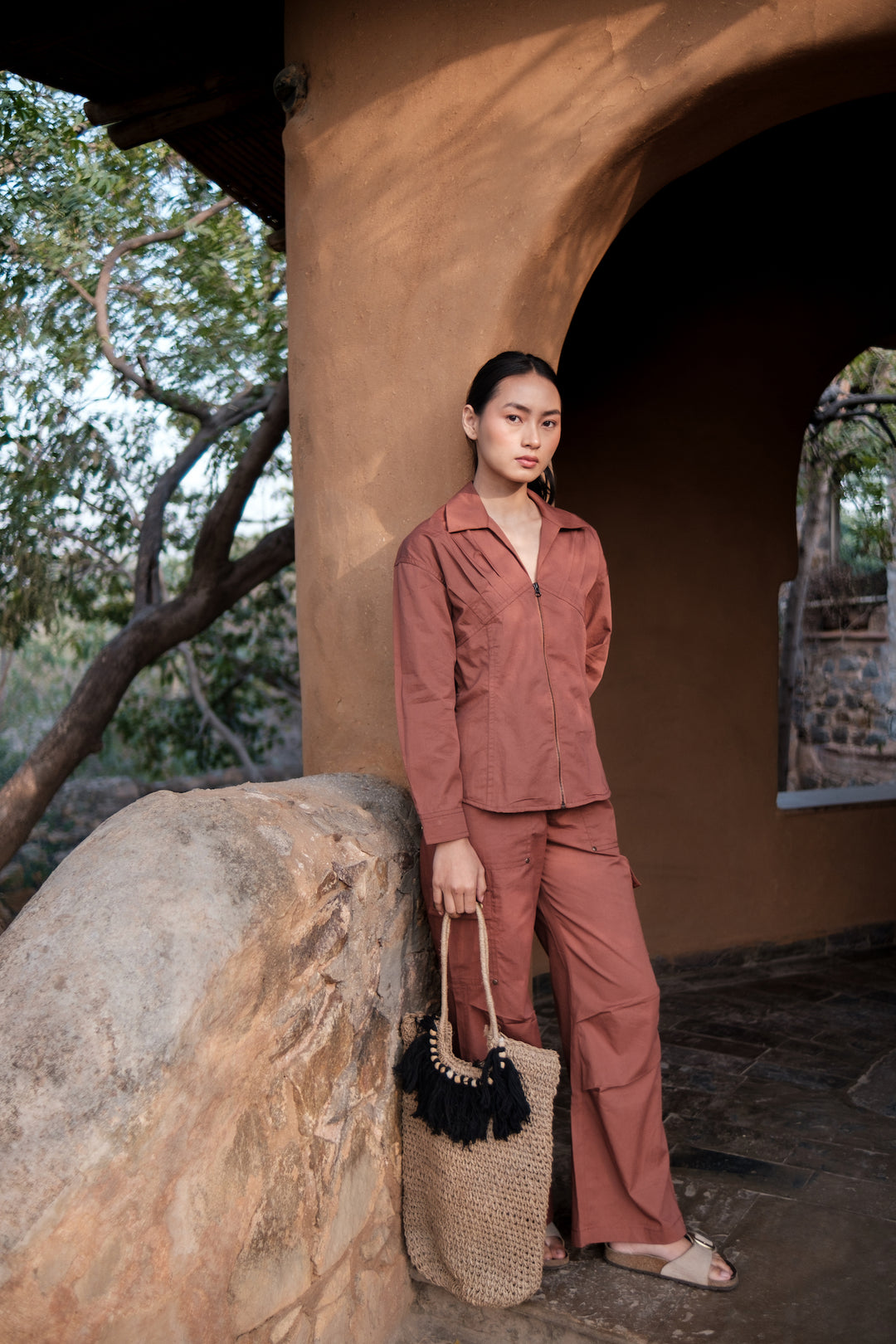 The Terra Tribe Copper Saigon Parachute Pants