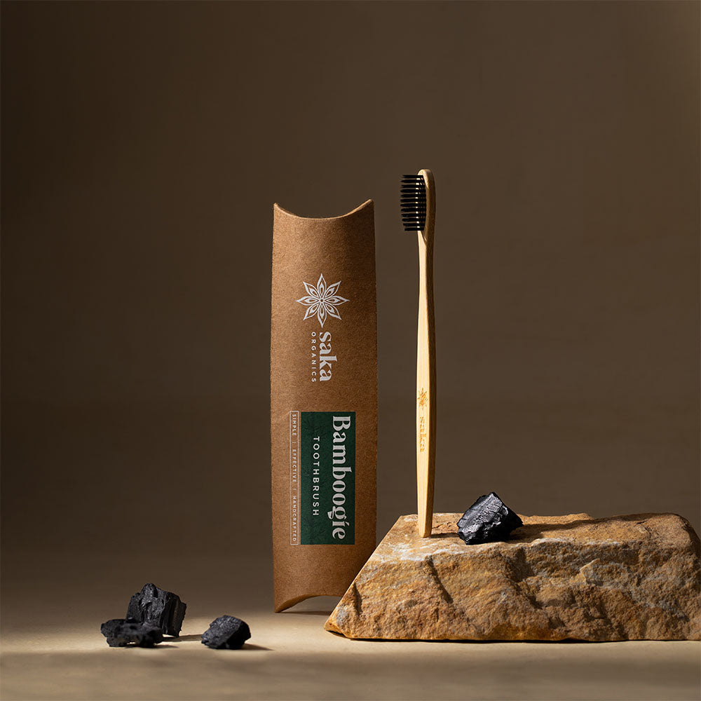 Saka Organics - Bamboogie Toothbrush | Eco-Friendly Bamboo Toothbrush