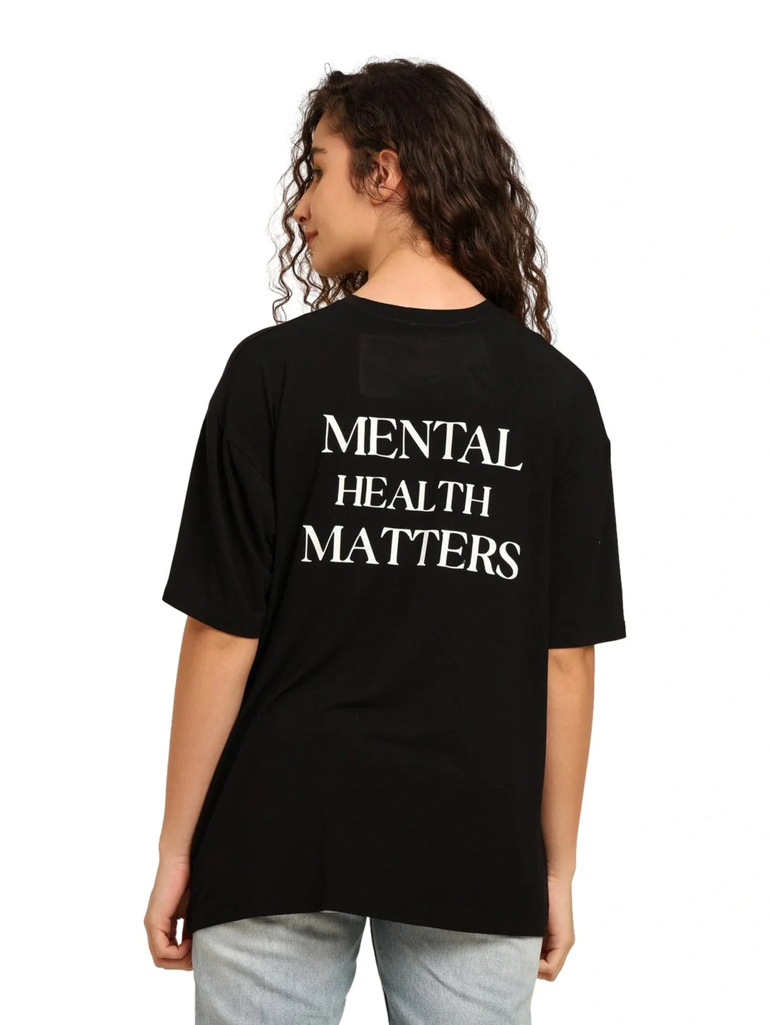 Women Black Oversized Bamboo T-Shirt – Soft, Breathable & Sustainable
