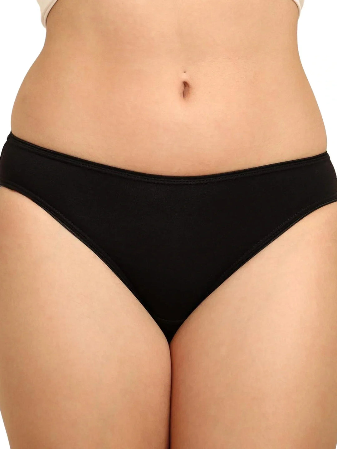 Bamboo Fabric Low Rise Bikini Panty – Fuchsia & Black | Pack of 2