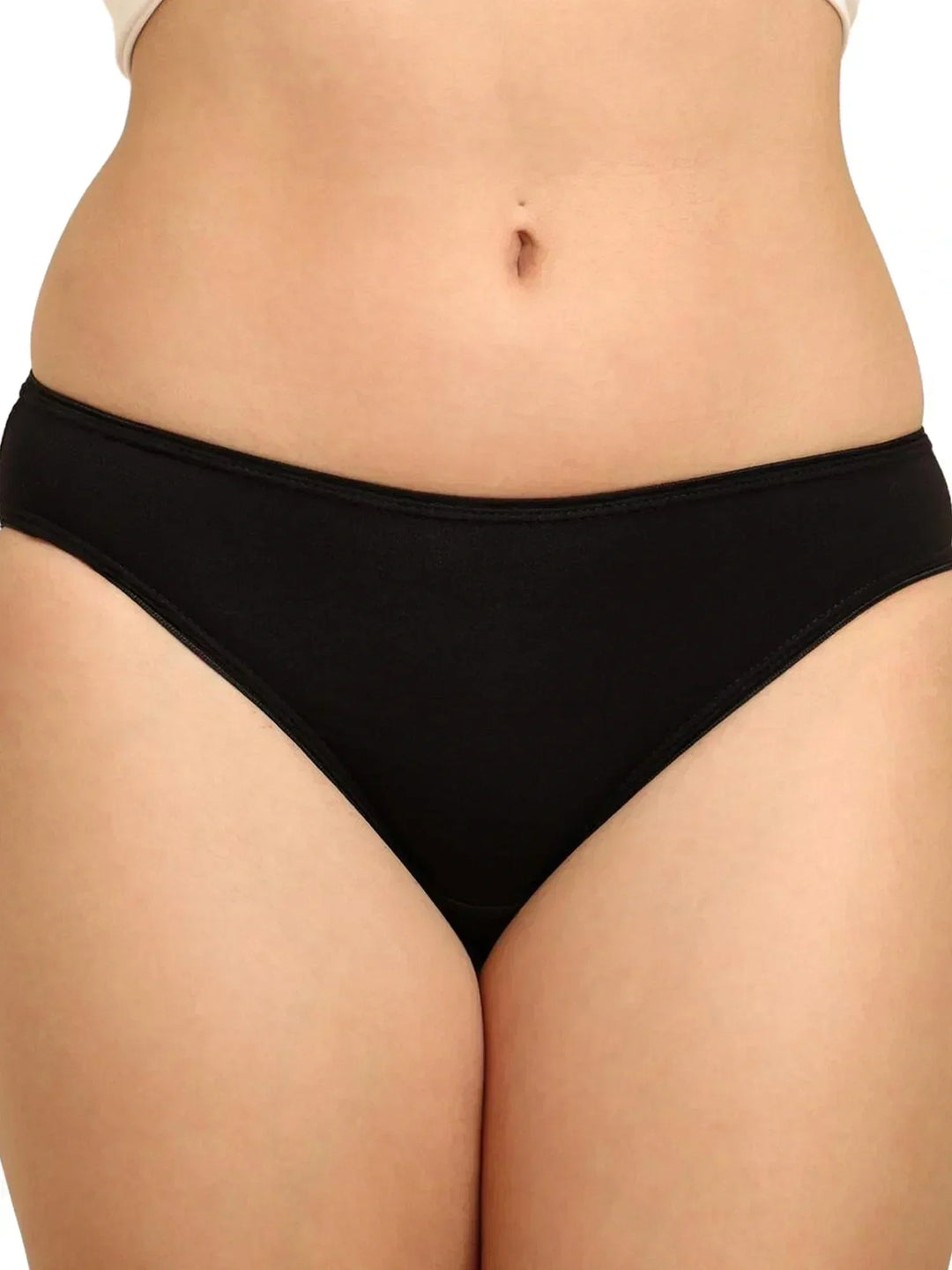 Bamboo Fabric Low Rise Bikini Panty – Fuchsia & Black | Pack of 2
