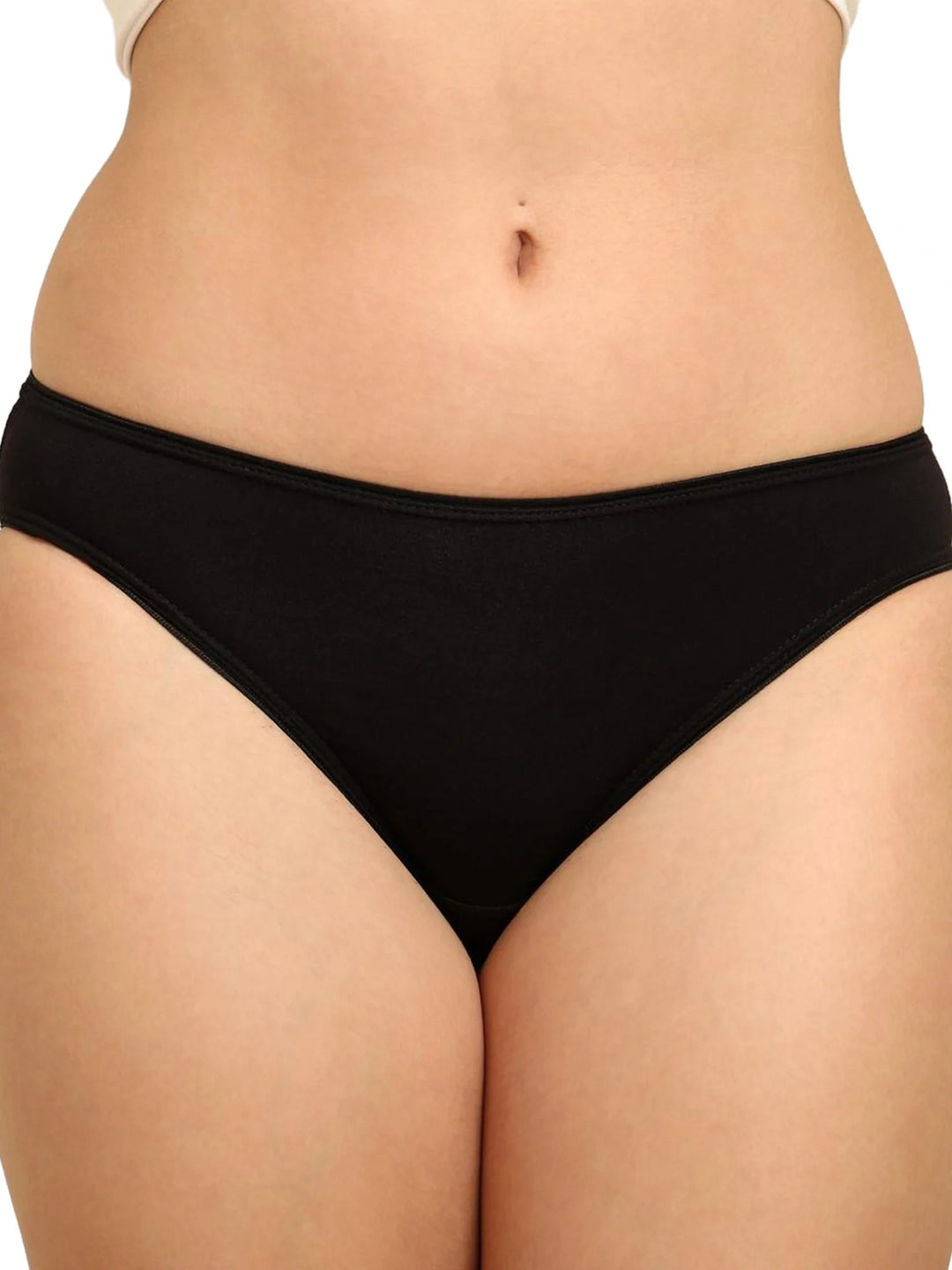 Bamboo Fabric Low Rise Bikini Panty – Fuchsia & Black | Pack of 2