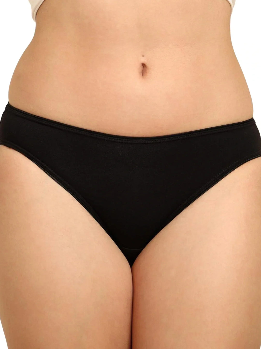 Bamboo Fabric Low Rise Bikini Panty – Fuchsia & Black | Pack of 2