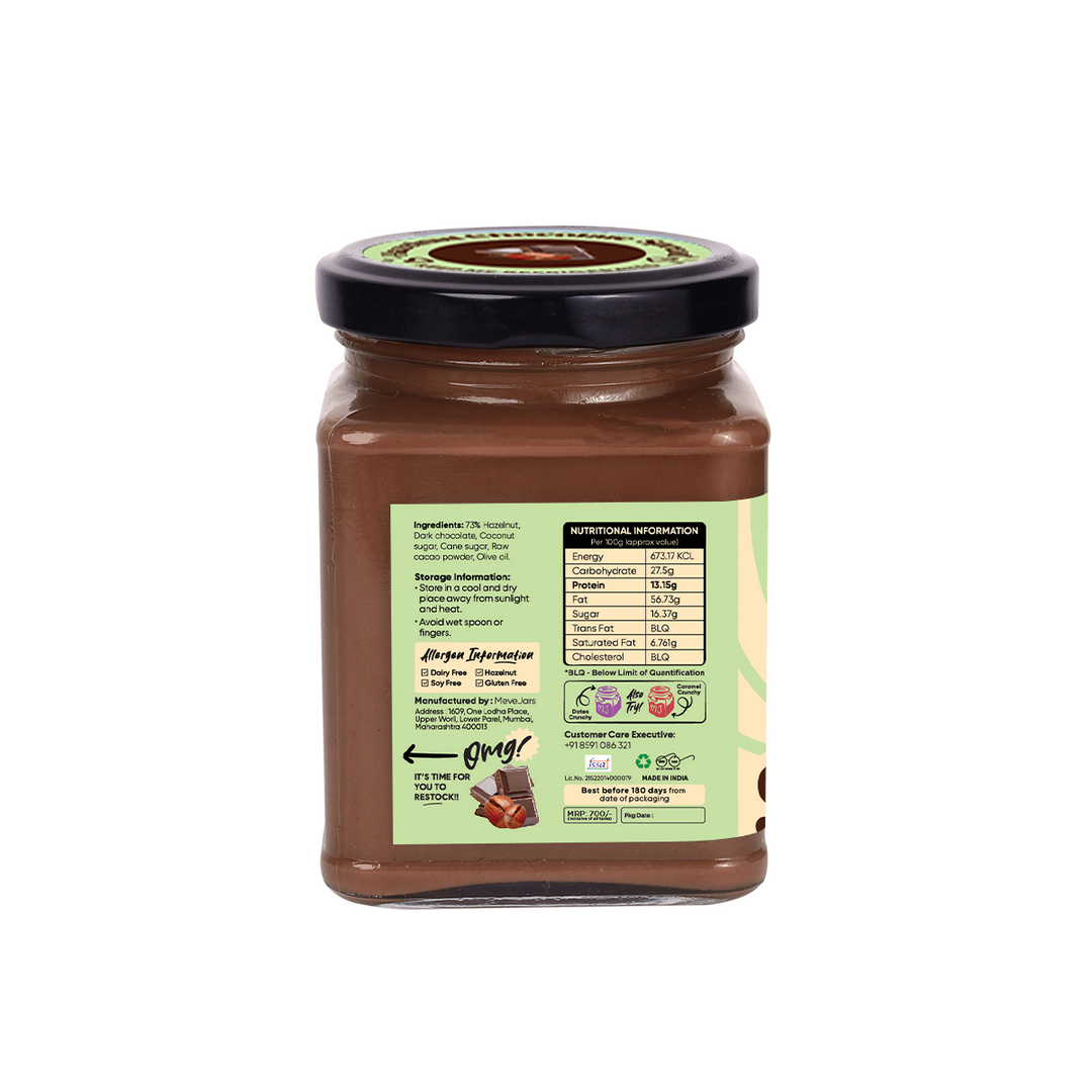 HAZELNUT CHOCOLATE SPREAD CREAMY (Vegan)