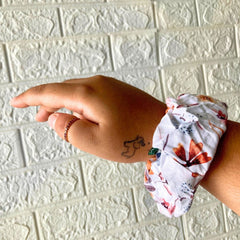 Ecokari Tiny Floral Printed Scrunchies
