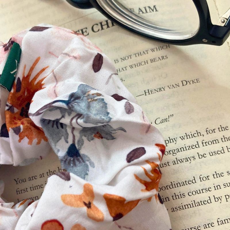 Ecokari Tiny Floral Printed Scrunchies