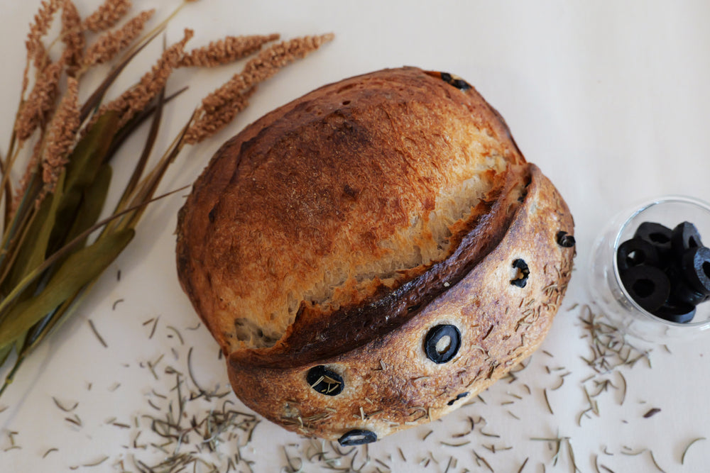 Olive & Rosemary Sourdough Bread