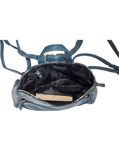 Mona B Convertible Daypack for Offices Schools and Colleges with Stylish Design for Women: Teal