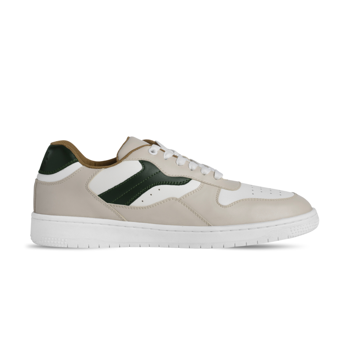 Ridge Olive And Beige Strap Sneakers