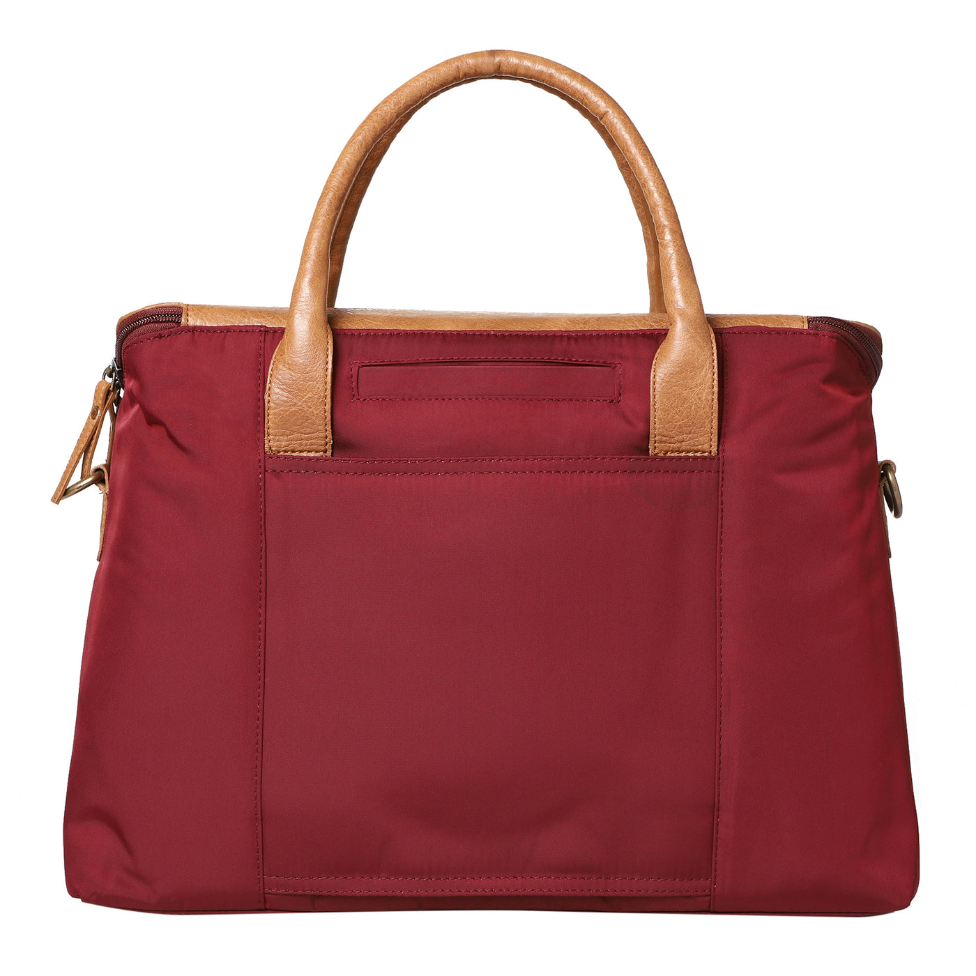 Mona B Unisex Messenger | Small Overnighter Bag for upto 14" Laptop/Mac Book/Tablet with Stylish Design: Ohio Wine