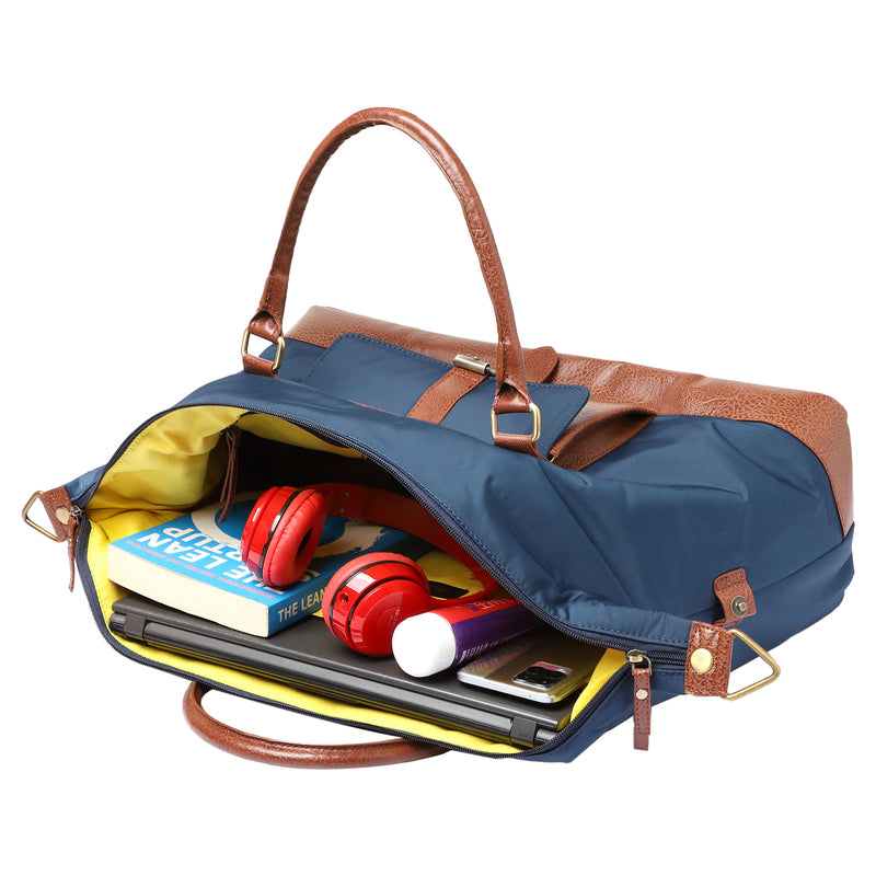 Mona B Unisex Duffel Gym Travel and Sports Bag: Milan Navy