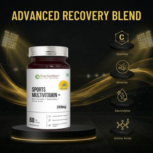 Sports Multivitamin+ Tablets 2419mg | Vitamins, Minerals & Herbs for Athletes | 60 Tablets