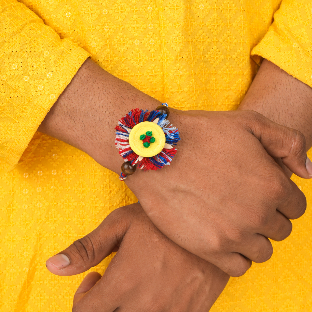 Ecokari Handmade Plantable Bhai-Bhabhi Rakhi Set